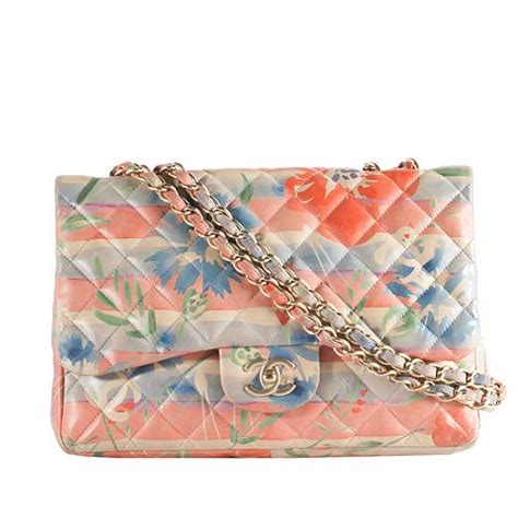 silk floral chanel flap|best chanel flap.